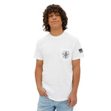 Pocket T-Shirt Jesus and George with American Flag sleeve and JG Logo Patch