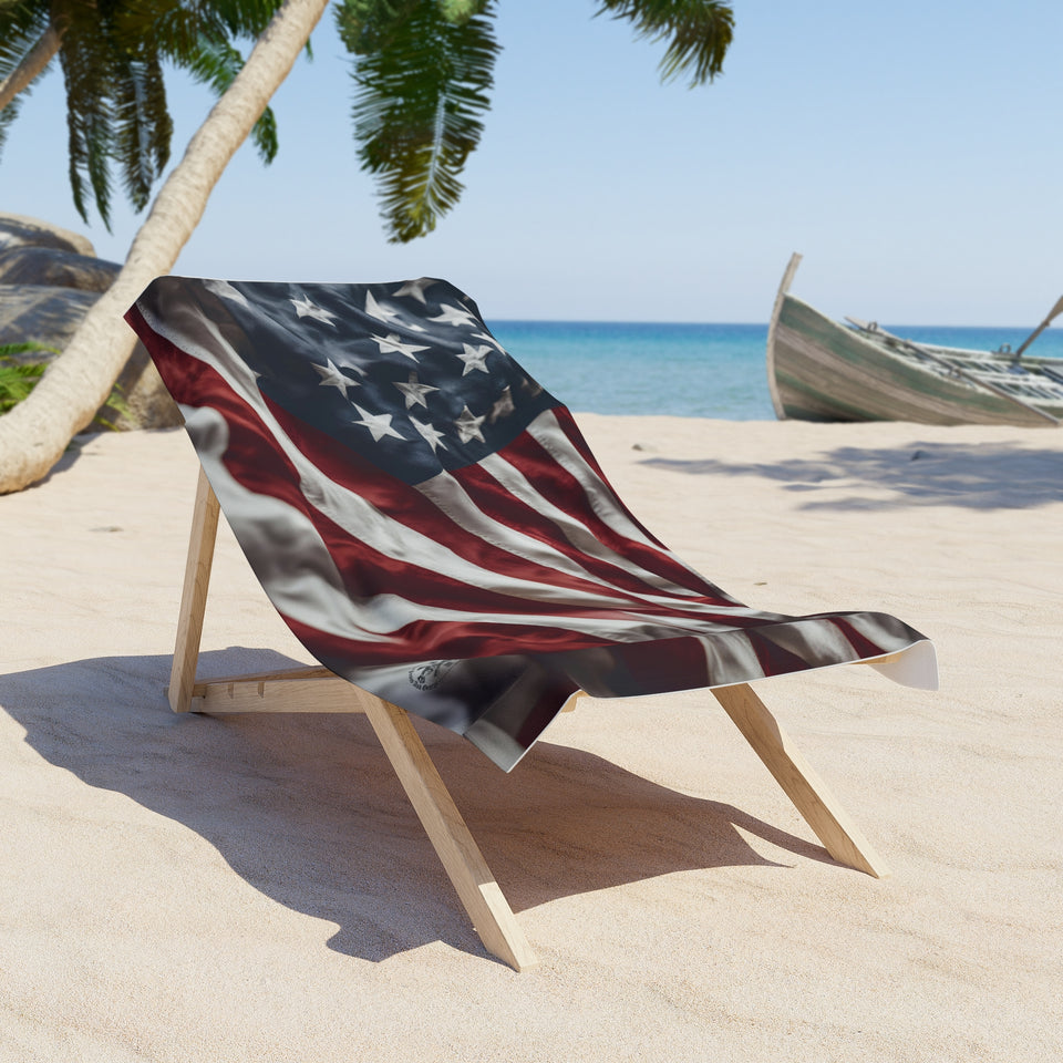 American Flag Beach Towel