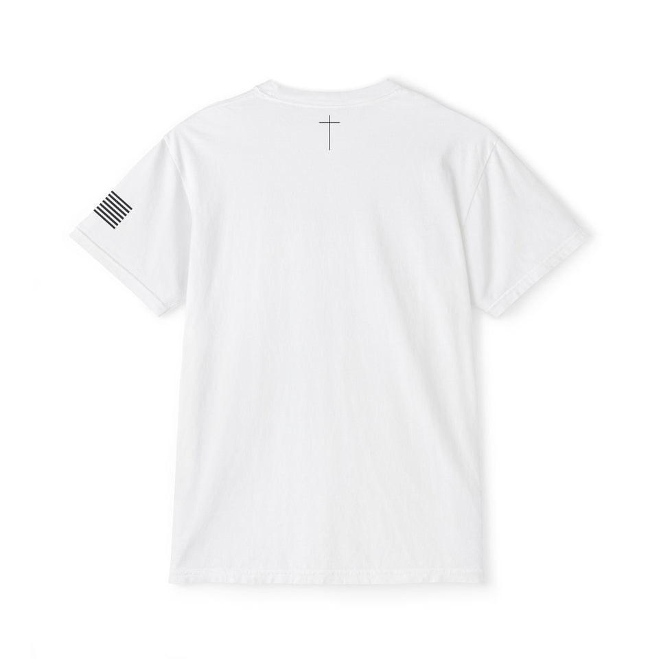 Pocket T-Shirt Jesus and George with American Flag sleeve and JG Logo Patch