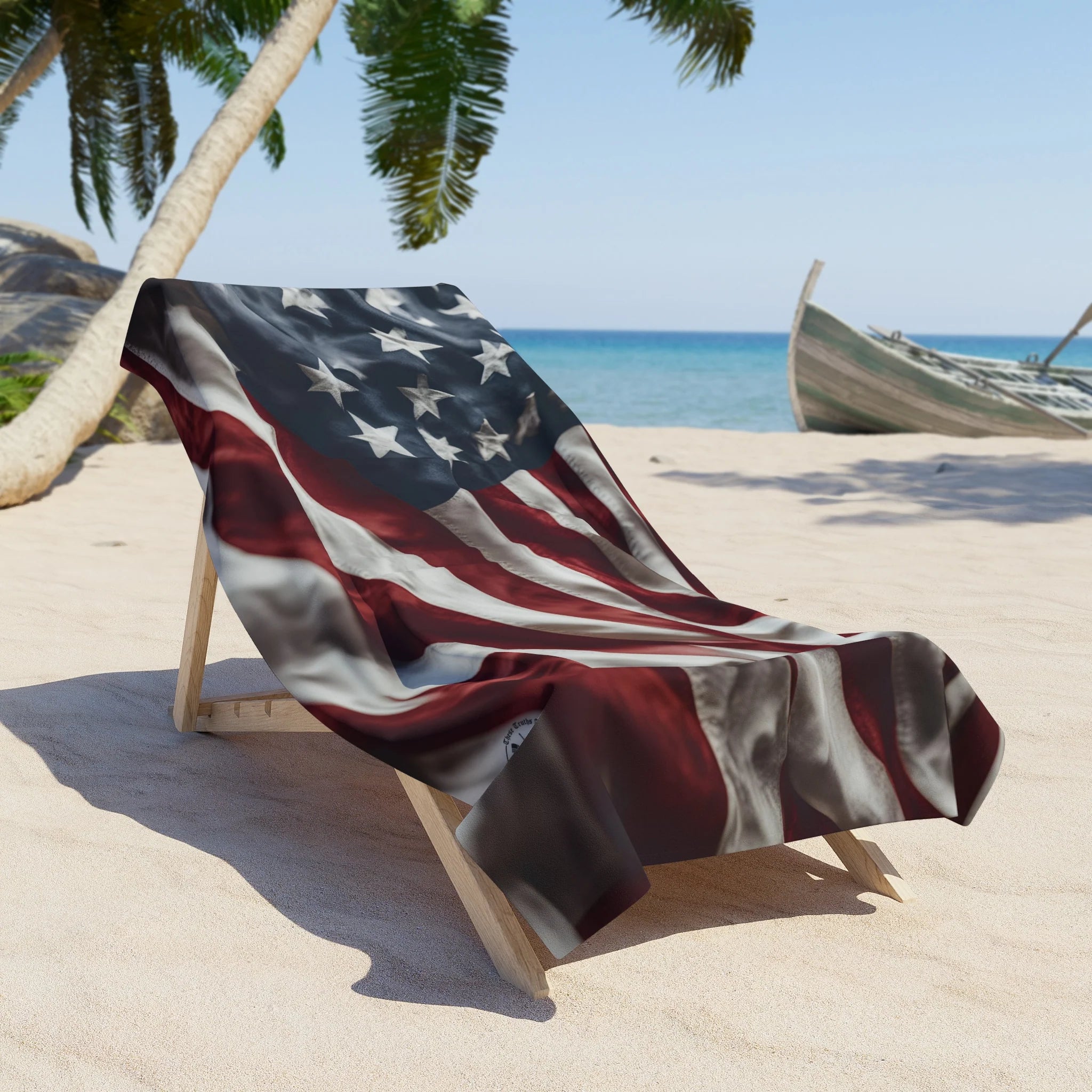 American Flag Beach Towel from Jesus And George