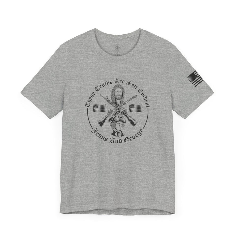 Women's Full Logo Power of the Cross Tee w Flag