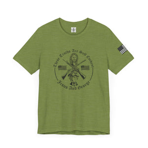 Women's Full Logo Power of the Cross Tee w Flag