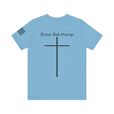 Women's Full Logo Power of the Cross Tee w Flag