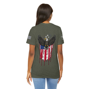 American Eagle Flag Tshirt - Patriotic American Eagle Flag T-Shirt