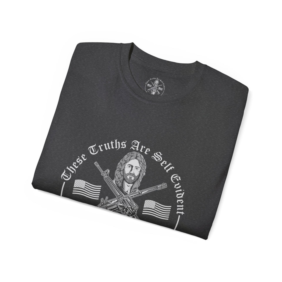 The Power Of The Cross Men's Ultra Cotton Tee Full Logo Front