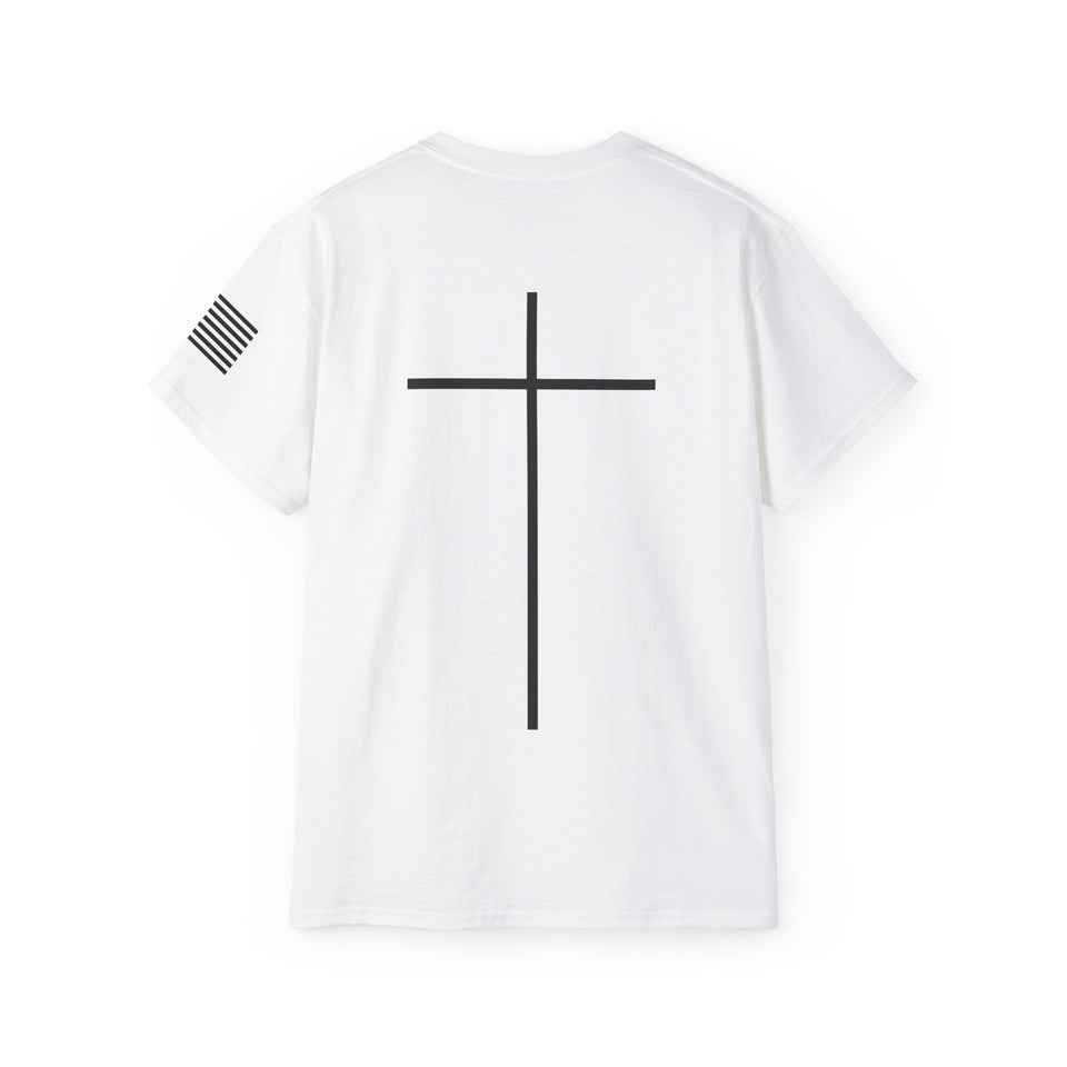 The Power Of The Cross Men's Ultra Cotton Tee Full Logo Front