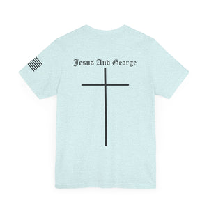 Women's Full Logo Power of the Cross Tee w Flag