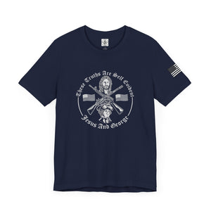 Women's Full Logo Power of the Cross Tee w Flag