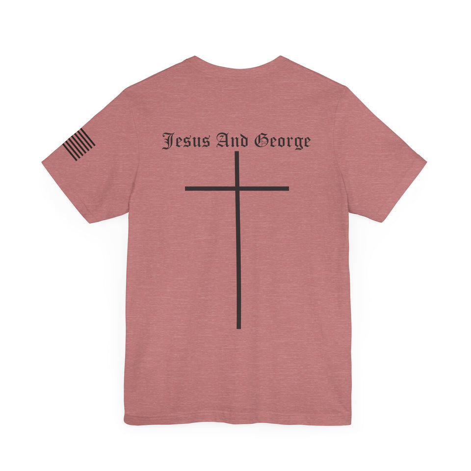 Women's Full Logo Power of the Cross Tee w Flag