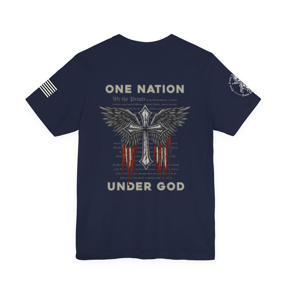 Patriotic Tshirt - One Nation Under God Patriotic T-Shirt