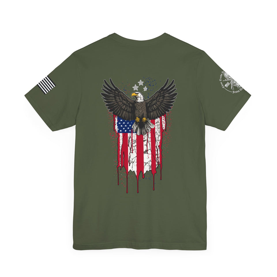 American Eagle Flag Tshirt - Patriotic American Eagle Flag T-Shirt