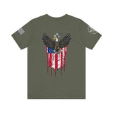 American Eagle Flag Tshirt - Patriotic American Eagle Flag T-Shirt