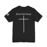 Women's Full Logo Power of the Cross Tee w Flag