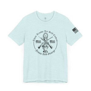 Women's Full Logo Power of the Cross Tee w Flag