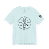 Women's Full Logo Power of the Cross Tee w Flag