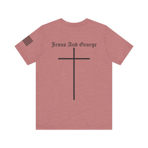 Women's Full Logo Power of the Cross Tee w Flag