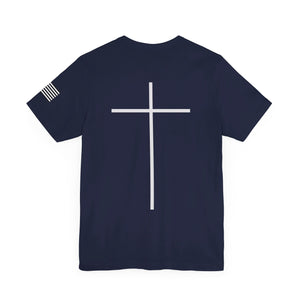 The Power Of The Cross Christian T-shirt, Faith Based Cotton T-shirt Soft Short Sleeve Tee