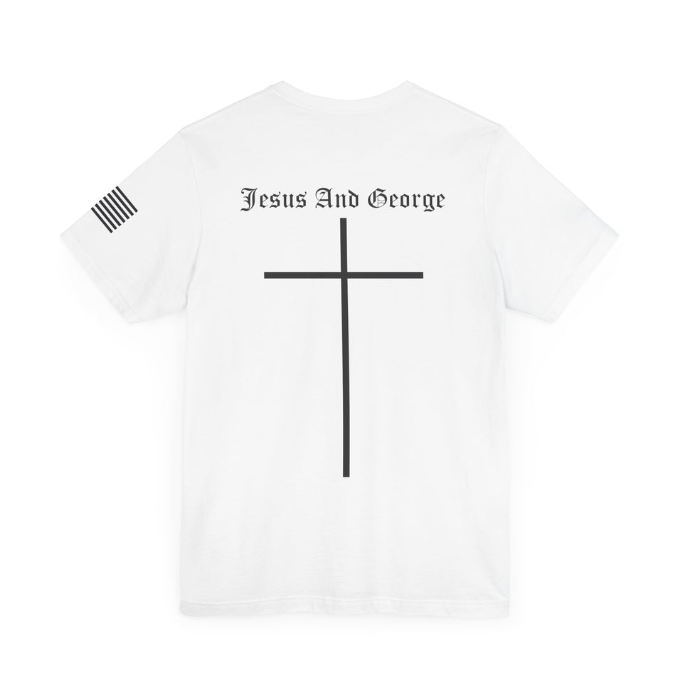 Women's Full Logo Power of the Cross Tee w Flag