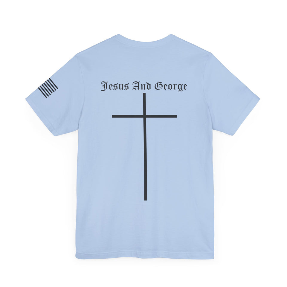 Women's Full Logo Power of the Cross Tee w Flag