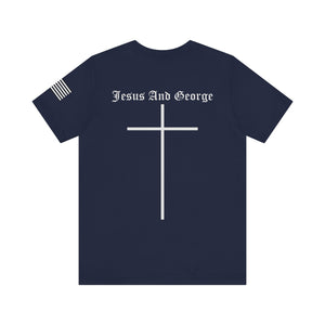 Women's Full Logo Power of the Cross Tee w Flag