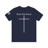 Women's Full Logo Power of the Cross Tee w Flag