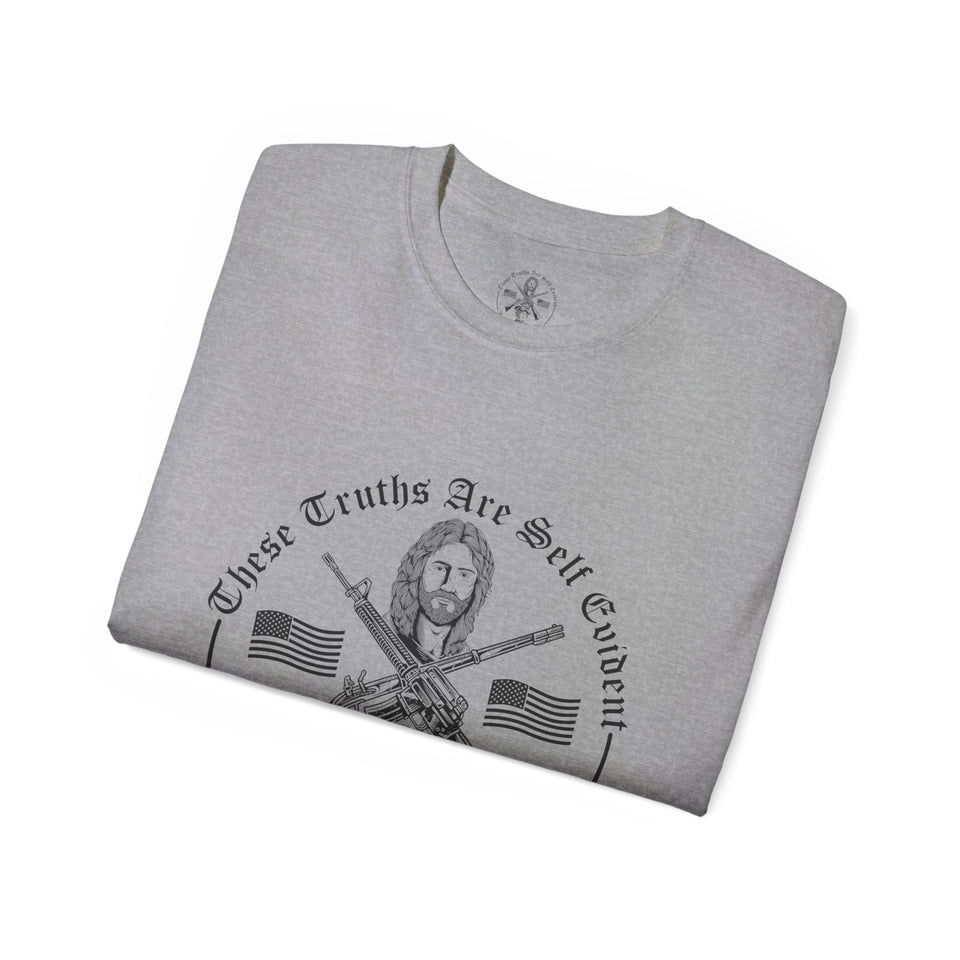 The Power Of The Cross Men's Ultra Cotton Tee Full Logo Front