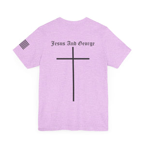 Women's Full Logo Power of the Cross Tee w Flag