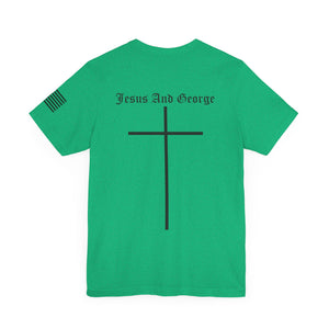 Women's Full Logo Power of the Cross Tee w Flag