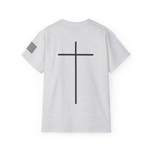 The Power Of The Cross Men's Ultra Cotton Tee Full Logo Front