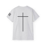 The Power Of The Cross Men's Ultra Cotton Tee Full Logo Front