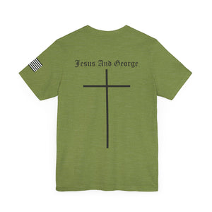 Women's Full Logo Power of the Cross Tee w Flag