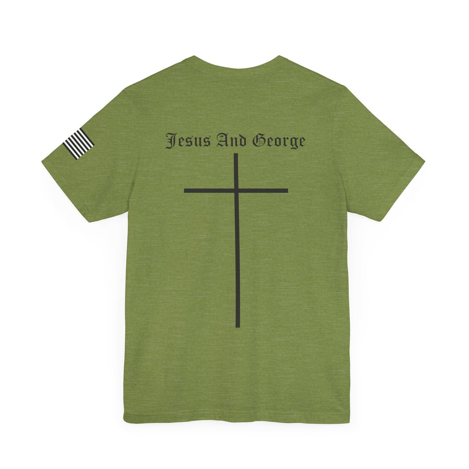 Women's Full Logo Power of the Cross Tee w Flag