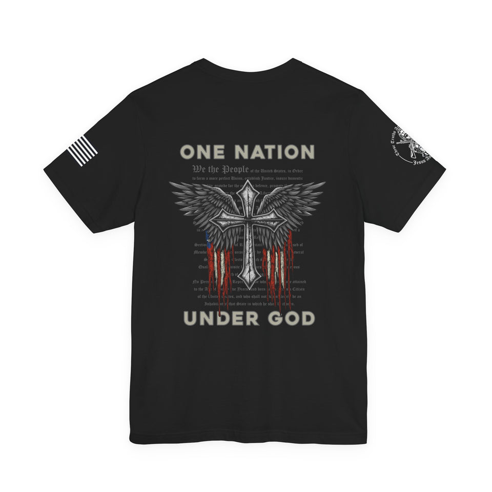 Patriotic Tshirt - One Nation Under God Patriotic T-Shirt