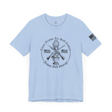 Women's Full Logo Power of the Cross Tee w Flag