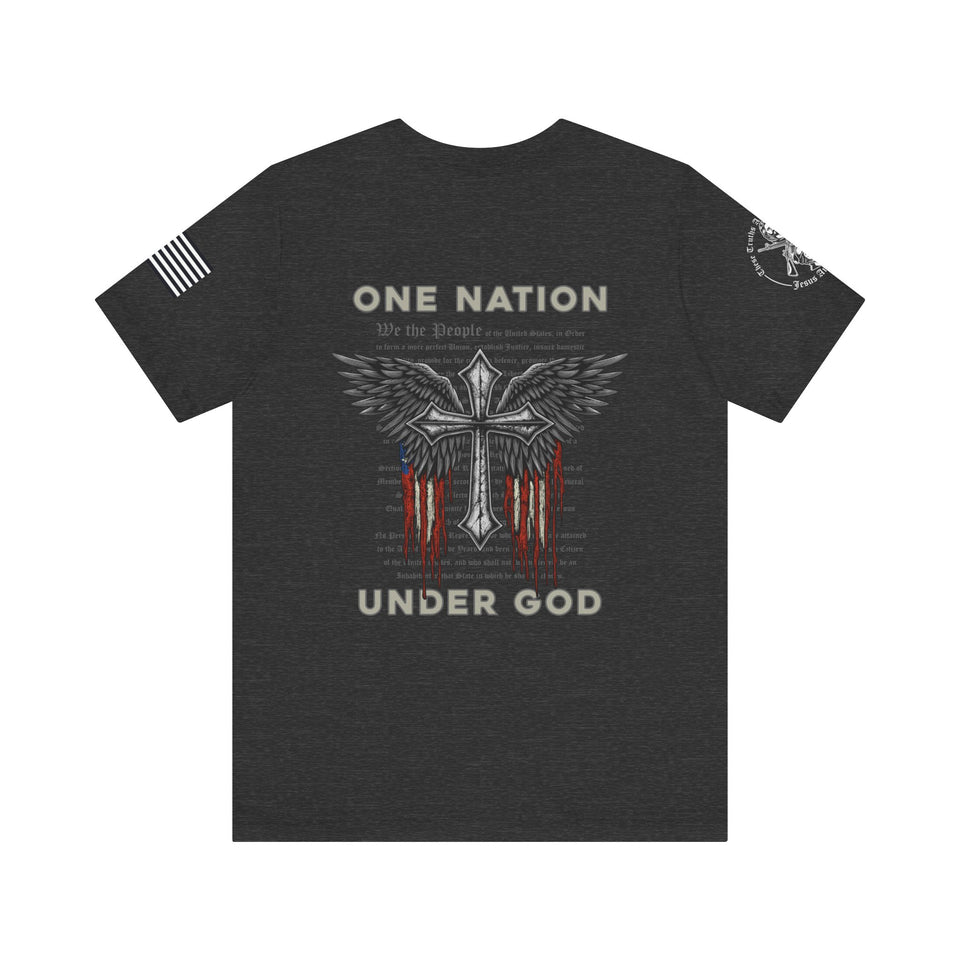 Patriotic Tshirt - One Nation Under God Patriotic T-Shirt