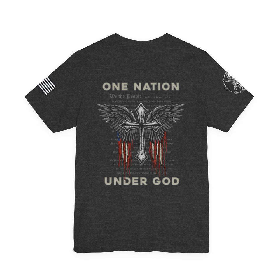 Patriotic Tshirt - One Nation Under God Patriotic T-Shirt