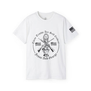 The Power Of The Cross Men's Ultra Cotton Tee Full Logo Front