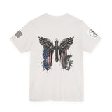 The Patriotic Eagle Cross T-shirt Faith, Patriotism and Freedom