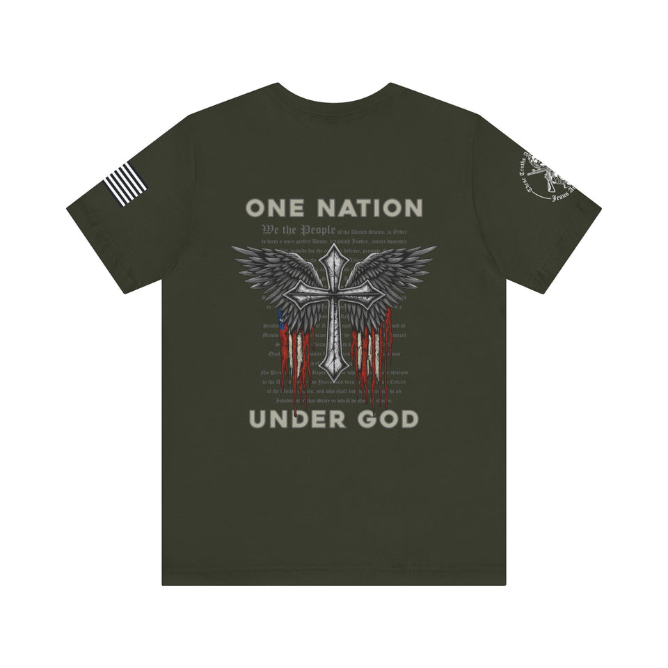 Patriotic Tshirt - One Nation Under God Patriotic T-Shirt