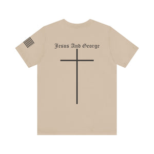 Women's Full Logo Power of the Cross Tee w Flag