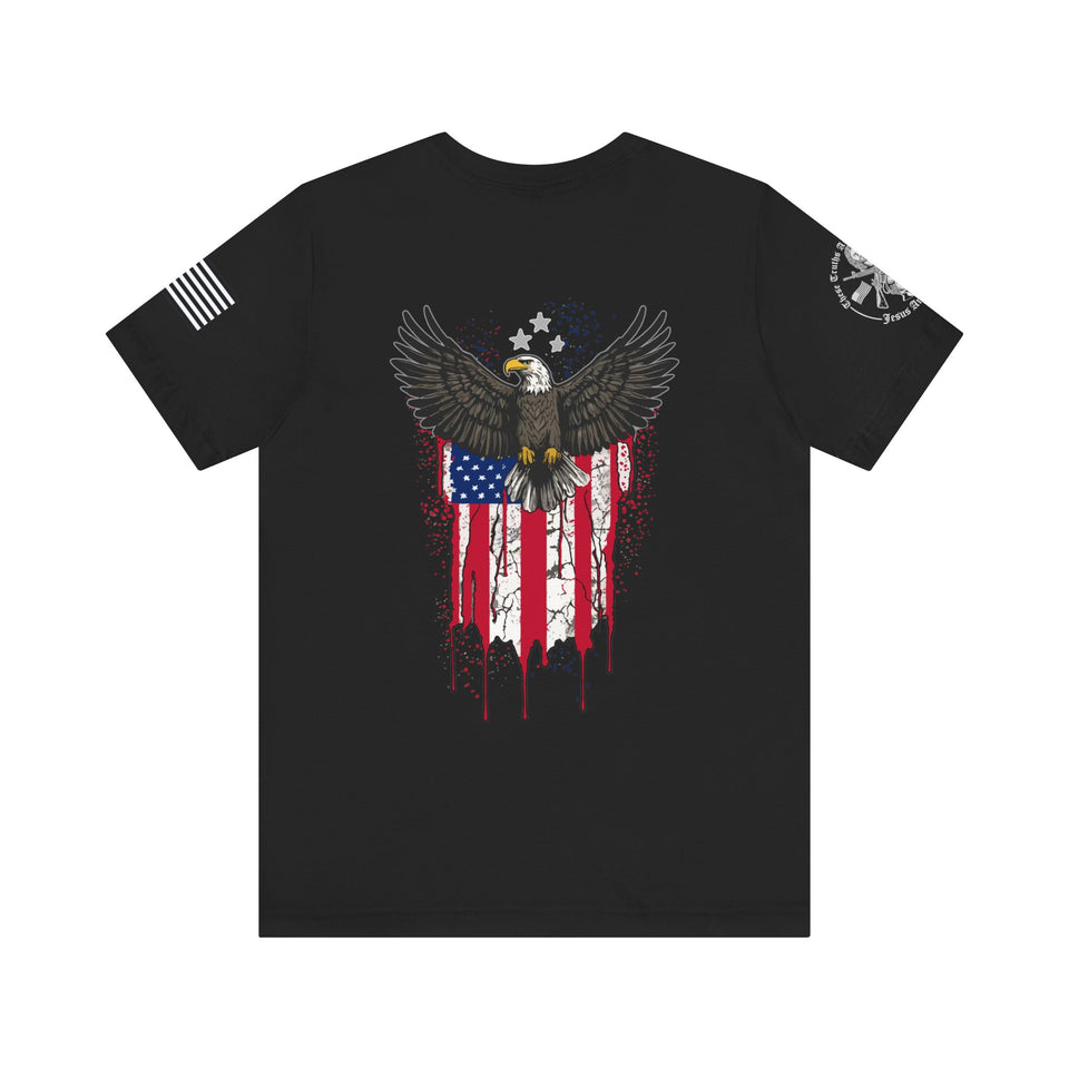 American Eagle Flag Tshirt - Patriotic American Eagle Flag T-Shirt