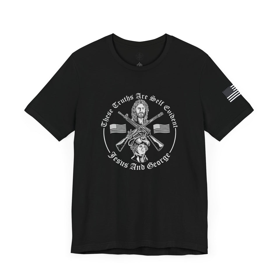 Women's Full Logo Power of the Cross Tee w Flag