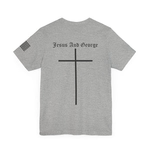 Women's Full Logo Power of the Cross Tee w Flag