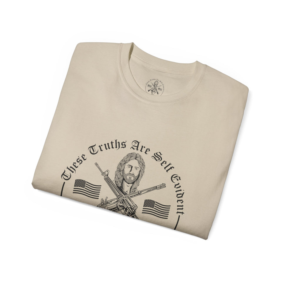 The Power Of The Cross Men's Ultra Cotton Tee Full Logo Front