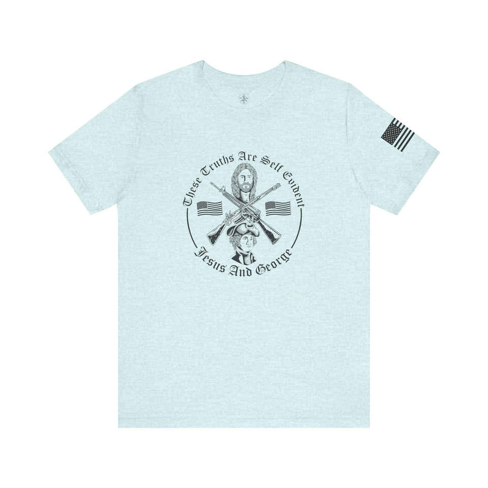 Women's Full Logo Power of the Cross Tee w Flag