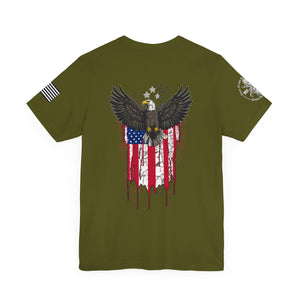 American Eagle Flag Tshirt - Patriotic American Eagle Flag T-Shirt