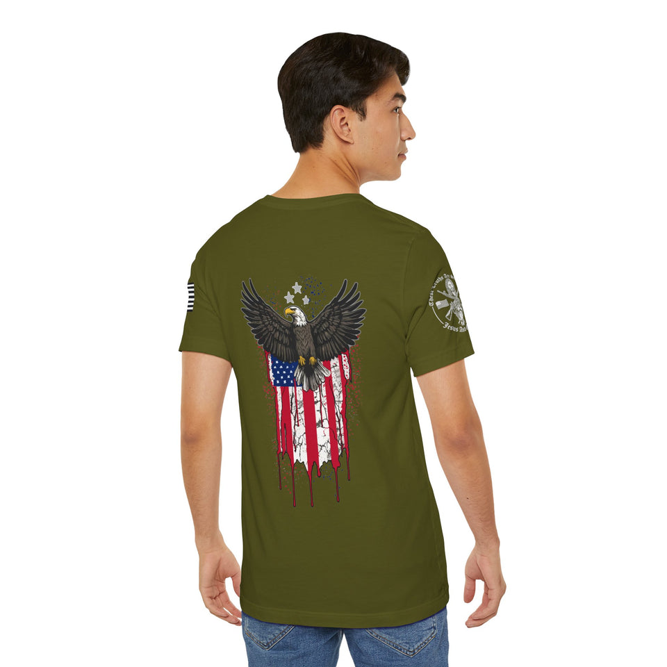 American Eagle Flag Tshirt - Patriotic American Eagle Flag T-Shirt