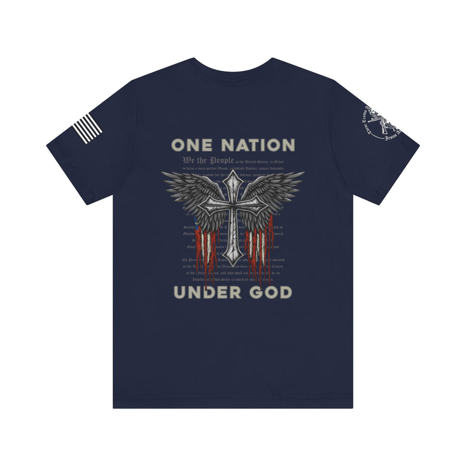 Patriotic Tshirt - One Nation Under God Patriotic T-Shirt