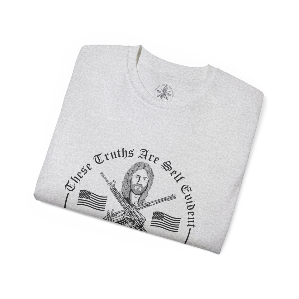 The Power Of The Cross Men's Ultra Cotton Tee Full Logo Front