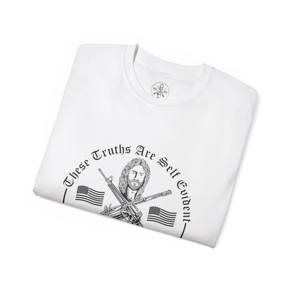 The Power Of The Cross Men's Ultra Cotton Tee Full Logo Front